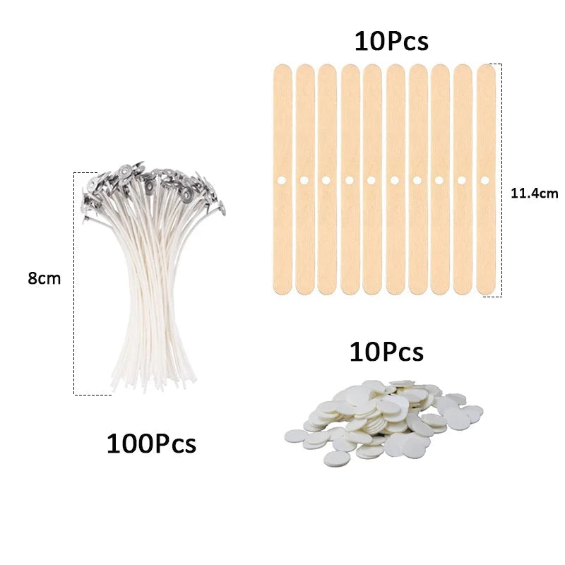 Waxed Cotton Candle Wicks Set - candletown.net