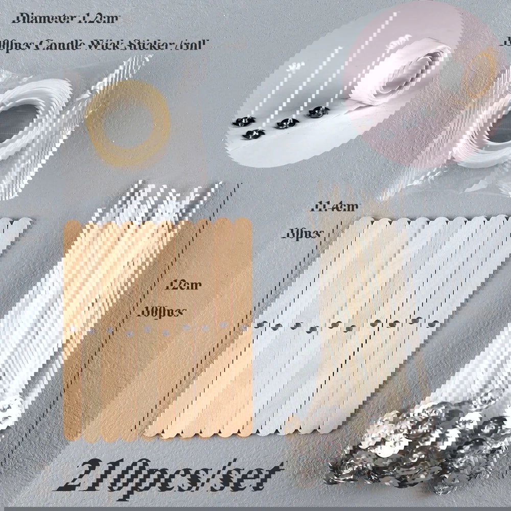 Waxed Cotton Candle Wicks Set – Create Smokeless Candles with Ease - candletown.net