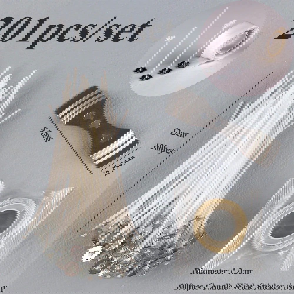 Waxed Cotton Candle Wicks Set – Create Smokeless Candles with Ease - candletown.net