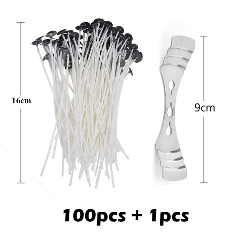 Waxed Cotton Candle Wicks Set – Create Smokeless Candles with Ease - candletown.net