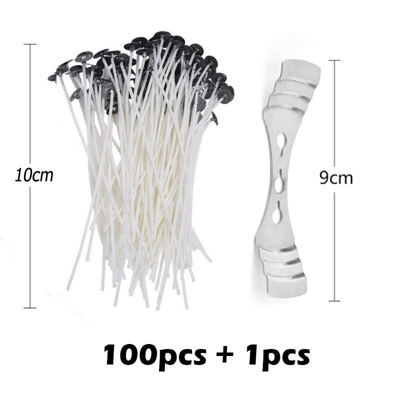 Waxed Cotton Candle Wicks Set – Create Smokeless Candles with Ease - candletown.net