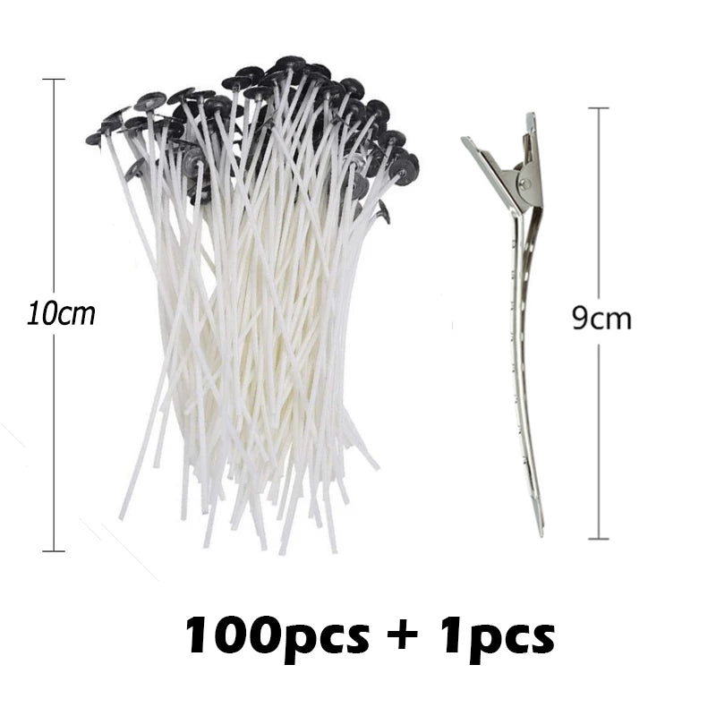 Waxed Cotton Candle Wicks Set – Create Smokeless Candles with Ease - candletown.net