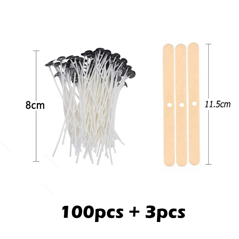 Waxed Cotton Candle Wicks Set – Create Smokeless Candles with Ease - candletown.net