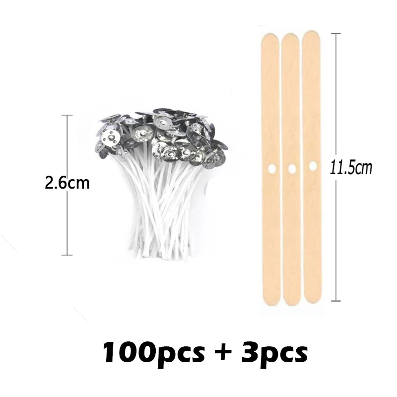 Waxed Cotton Candle Wicks Set – Create Smokeless Candles with Ease - candletown.net