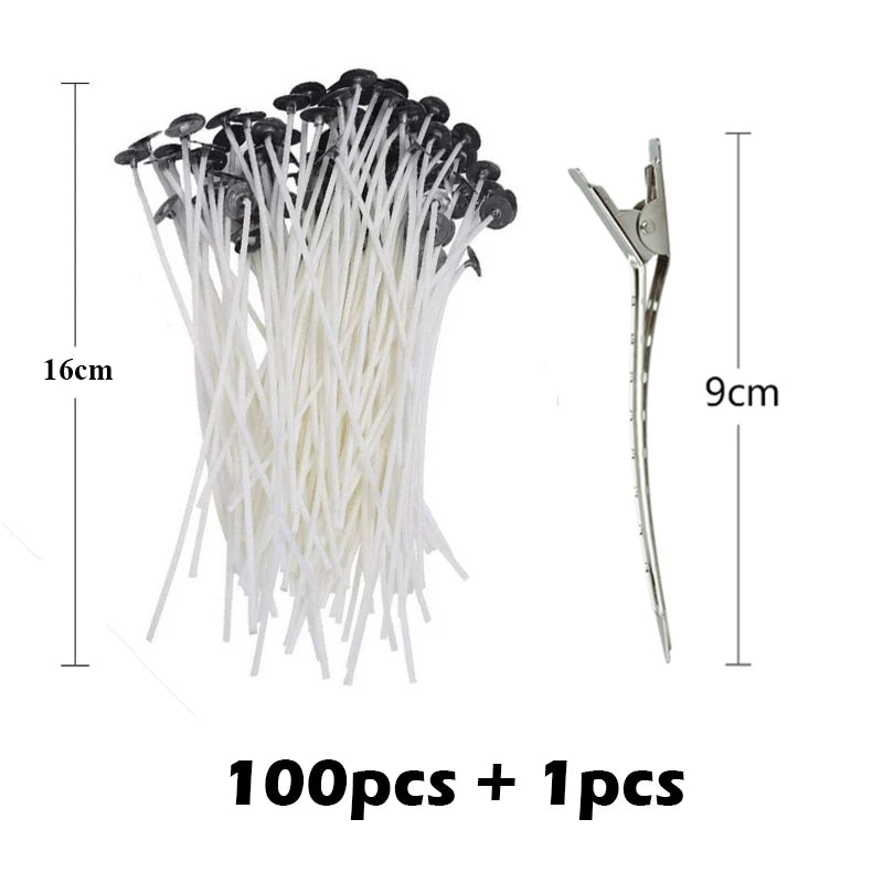 Waxed Cotton Candle Wicks Set – Create Smokeless Candles with Ease - candletown.net