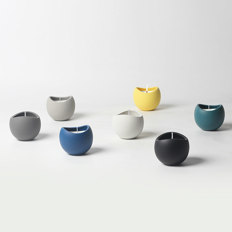 Ceramic Candle Cup for DIY & Home Decor
