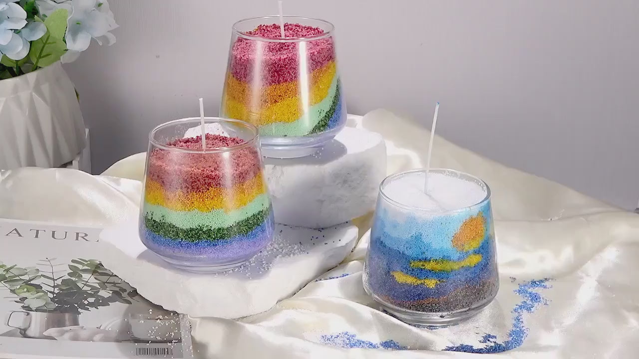 10/50g Sand Wax - Natural Colored Wax for DIY Candles