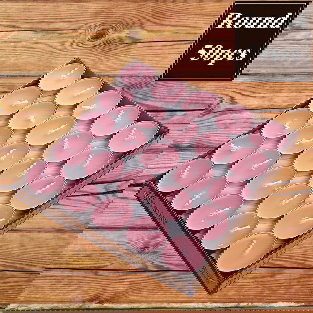 50pcs/set Tea Wax Candle – Perfect for Weddings and Parties - candletown.net