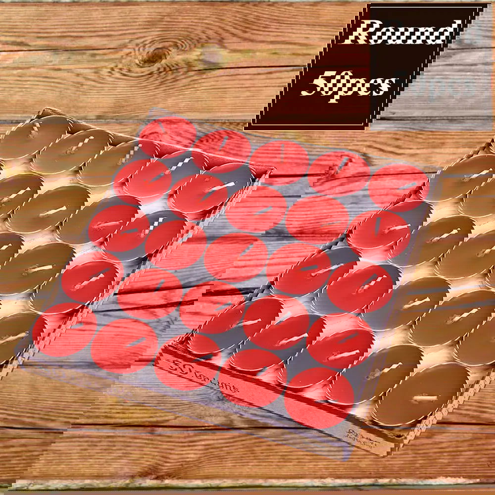 50pcs/set Tea Wax Candle – Perfect for Weddings and Parties - candletown.net