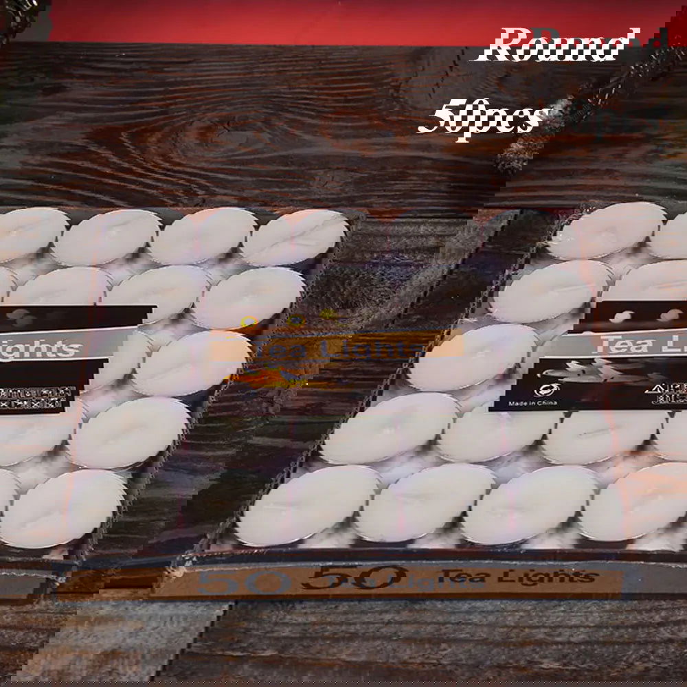 50pcs/set Tea Wax Candle – Perfect for Weddings and Parties - candletown.net