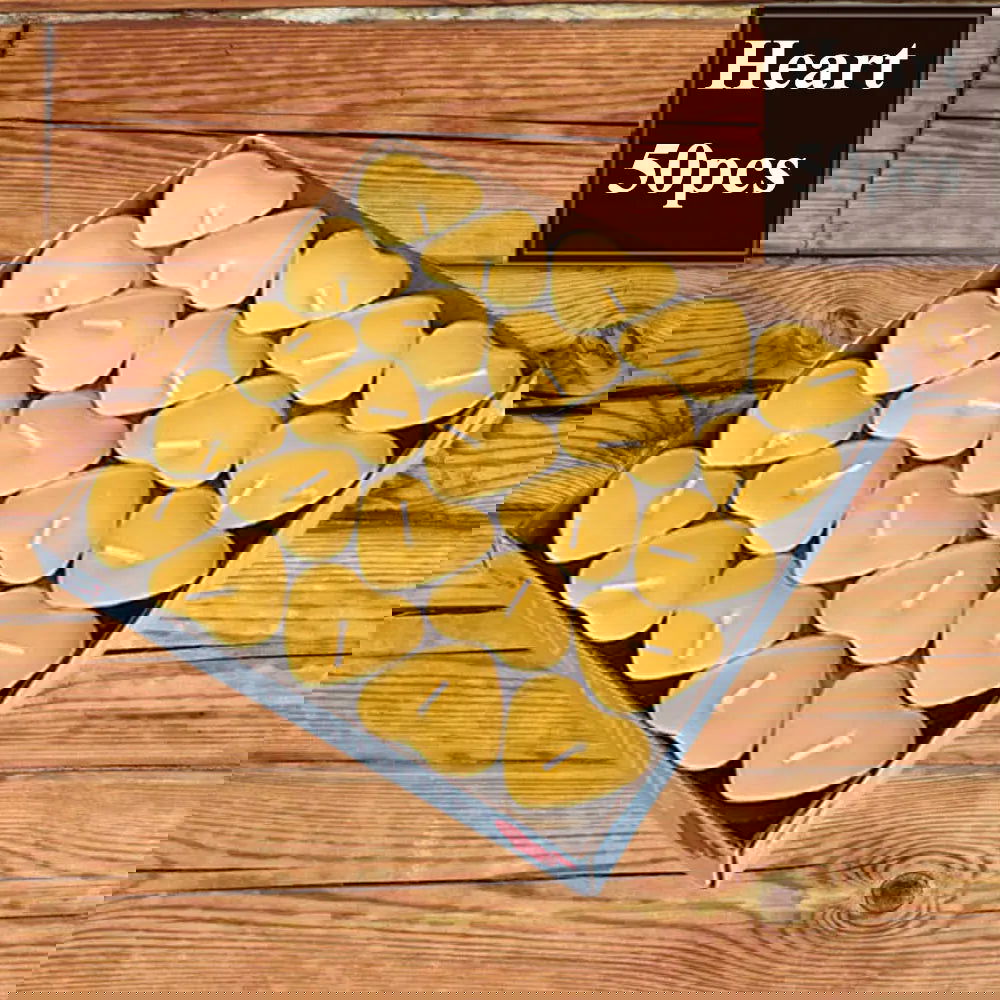 50pcs/set Tea Wax Candle – Perfect for Weddings and Parties - candletown.net